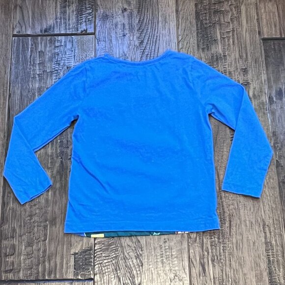 Mini Boden Bluebell Blue Christmas Tree Glow In The Dark Tee 6-7 - Picture 7 of 7